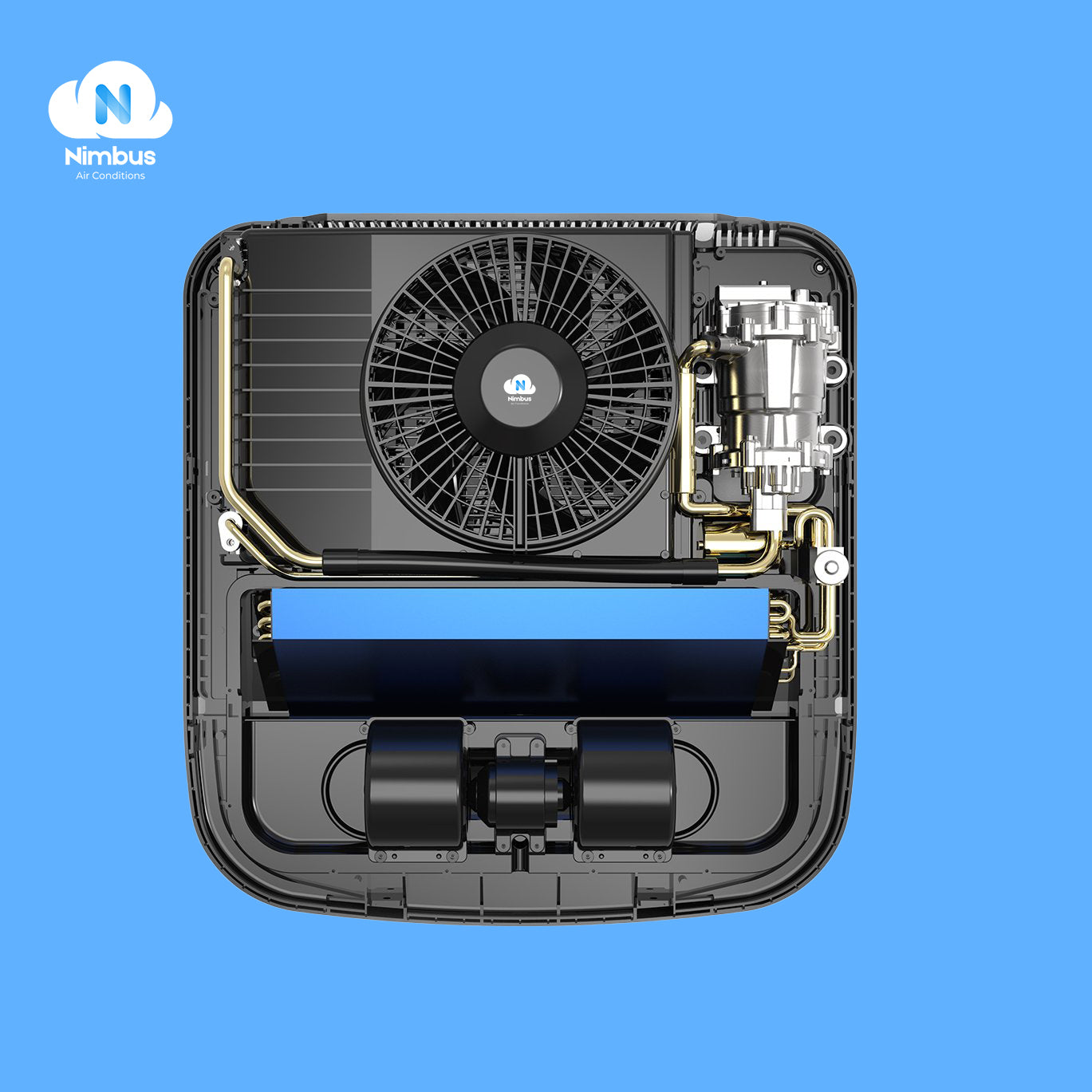 NIMBUS AC M12 & M24 Electric Parking Air Conditioner 24V for Trucks / Vans / Camper vans .