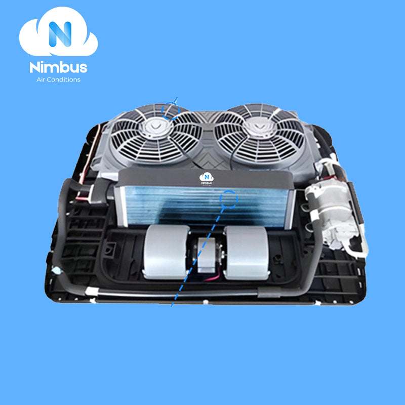 NIMBUS AC L24 : Electric Dual Fan Parking Air Condition 24V for Trucks /Caravan /Camper /RV Motorhome