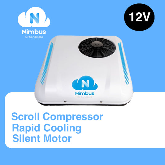NIMBUS AC  S12 : Electric Parking Air Condition 12V for Vans /RV camper/ tractor /excavator